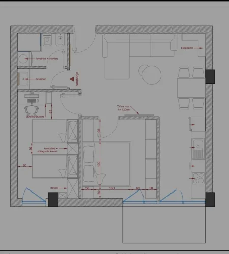 Tirane, shitet apartament 2+1 Kati 6, 80 m² 140.000 € (Rruga Zhegu)