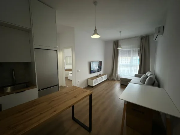 Tirane, jepet me qera apartament 1+1 Kati 8, 60 m² 480 € (Ali Demi)