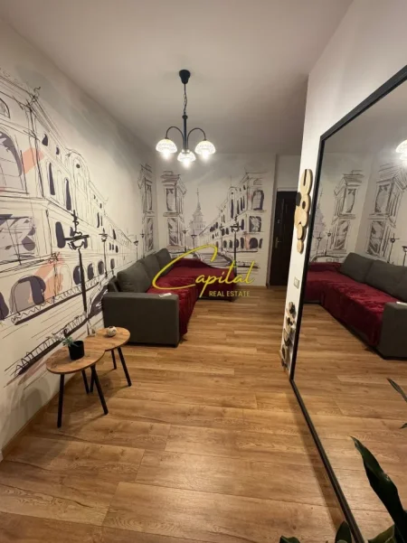 Tirane, jepet me qera apartament 1+1 Kati 1, 55 m² 450 € (21 DHJETORI)