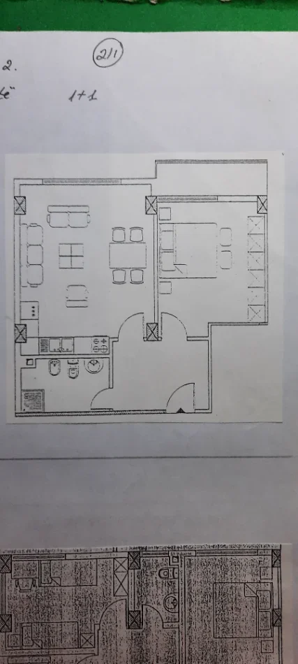 Tirane, shes apartament 1+1+Ballkon Kati 4, 66 m² 12.000.000 € (Rruga Besim Fagu)
