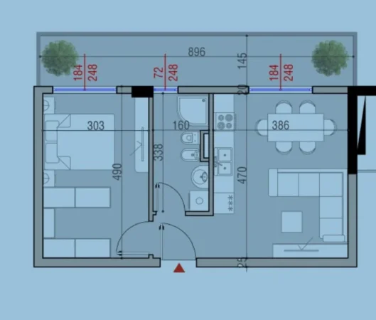 Tirane, shitet apartament 1+1 Kati 1, 65 m² 113.350 € (Sauk I Vjeter)