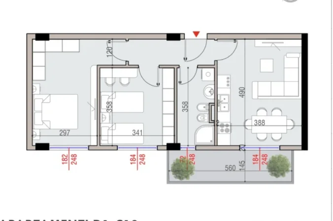 Tirane, shitet apartament 2+1 Kati 1, 83 m² 143.100 € (Sauk I Vjeter)