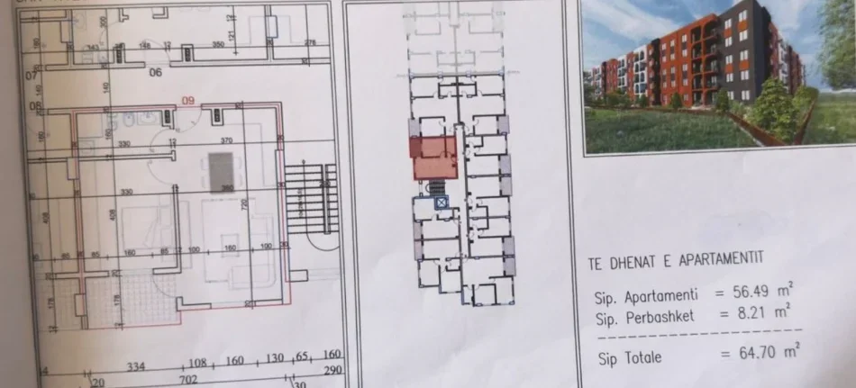 Tirane, shitet apartament 1+1 Kati 1, 64 m² 68.000 € (Paskuqan)