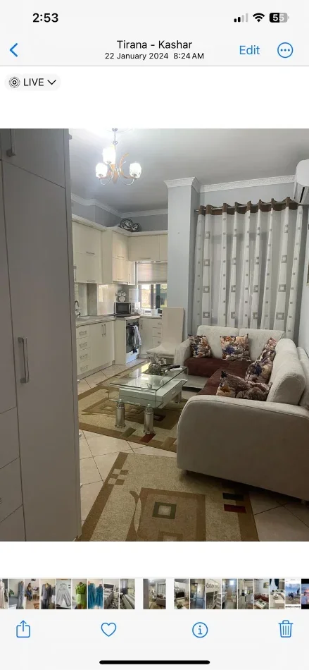 Tirane, jepet me qera apartament 1+1+Ballkon Kati 2, 80 m² 500 € (Rruga e Kavajes, Globe)