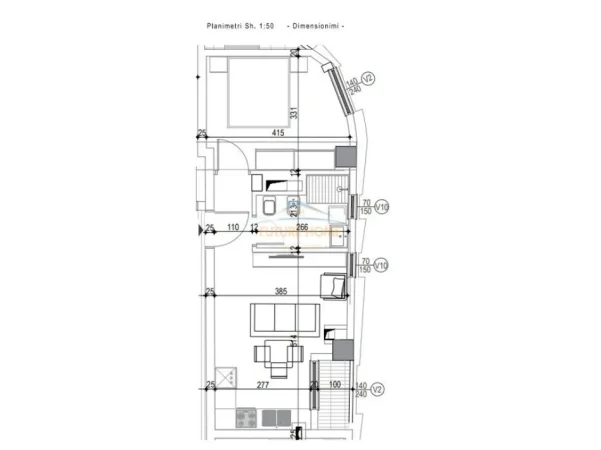 Tirane, shitet apartament 1+1 , 56 m² 171.500 € (Komuna e Parisit)