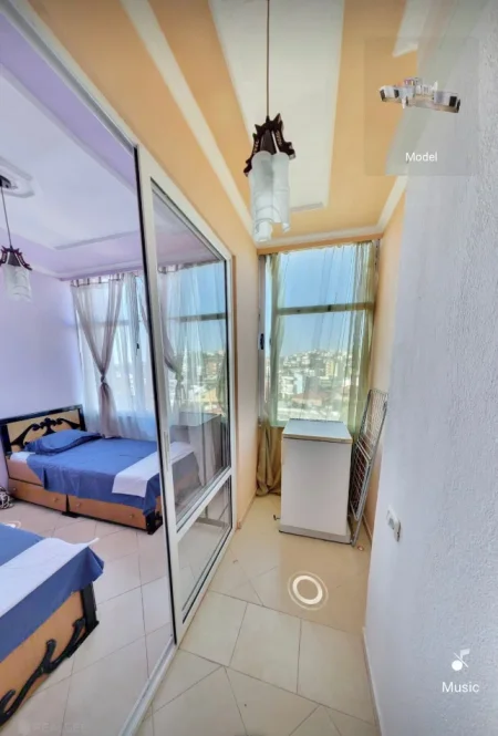 Durres, jepet me qera apartament 1+1 Kati 4, 65 m² 250 € (Plazh Iliria)