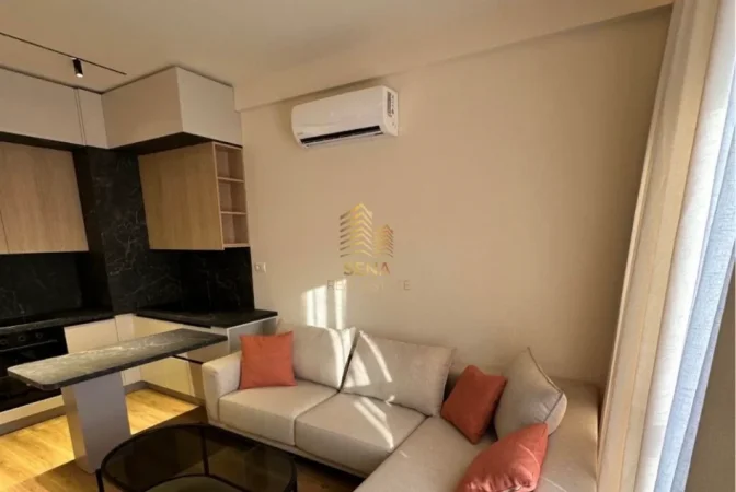 Tirane, jepet me qera apartament 1+1+Ballkon , 55 m² 450 € (Ali Demi, Kompleksi Kaimi)