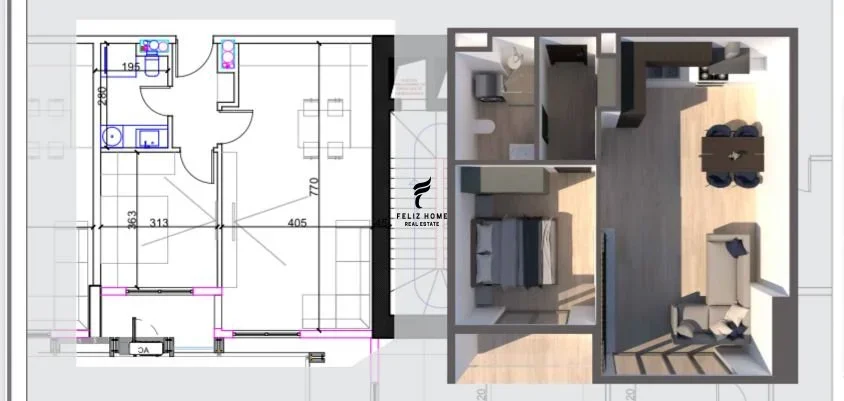 Tirane, shitet apartament 1+1 , 79 m² 207.220 € (LIQENI I THATE)