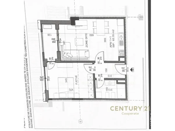 Vlore, shes apartament 1+1+Aneks+Ballkon Kati 2, 76 m² 265.000 € (LUNGOMARE RADHIME)