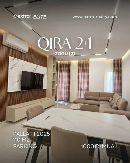 Tirane, jepet me qera apartament , 110 m² 1.000 € (Zogu i Zi)