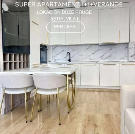 Tirane, jepet me qera apartament 1+1+Ballkon Kati 2, 70 m² 500 € (astir vila L)