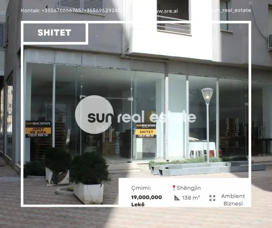 Shengjin, shitet ambjent biznesi Kati 1, 138 m² (SHENGJIN)