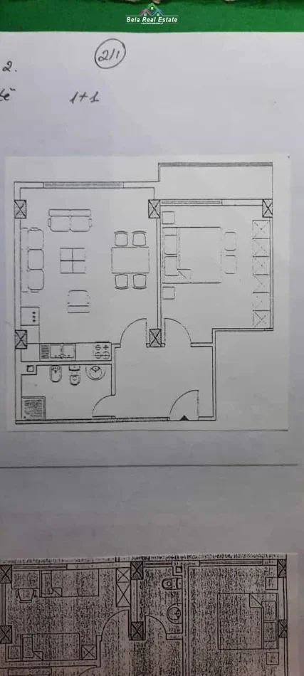 Tirane, shes apartament 1+1+Ballkon Kati 4, 66 m² 126.000 € (5 maji)