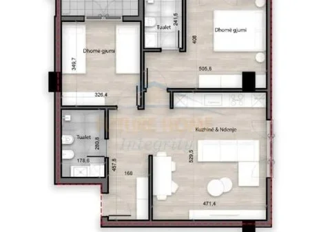 Tirane, shitet apartament 2+1 Kati 4, 103 m² 158.000 € 