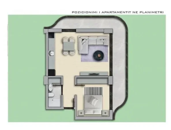 Tirane, shitet apartament 1+1 Kati 3, 75 m² 125.000 € (Rana e Hedhun)