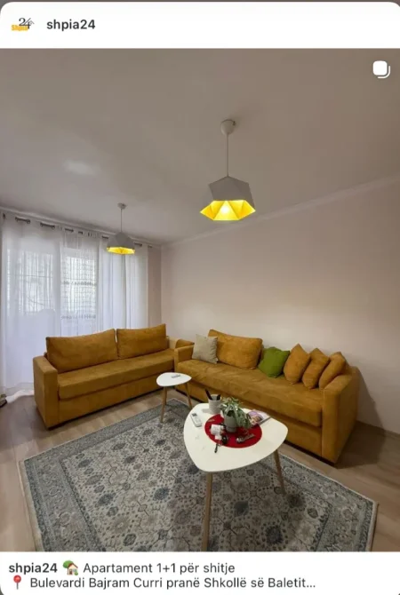 Tirane, shitet apartament 1+1+Ballkon Kati 2, 62 m² 150.000 € (Prane shkolles se Baletit)