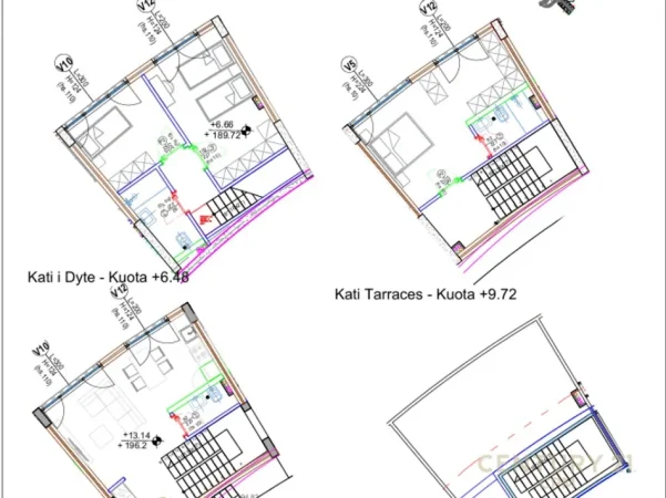 Tirane, shes apartament duplex 3+1+Aneks+Ballkon Kati 3, 191 m² 320.662 € (Kodra e Diellit)