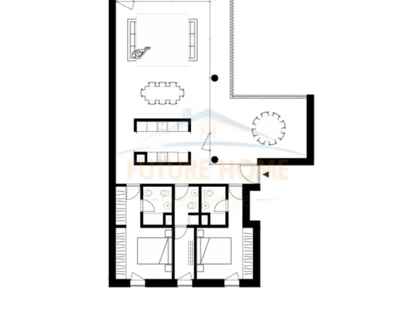 Tirane, shitet apartament 2+1 Kati 5, 168 m² (“By Long Hill Residences”, Mjull-Bathore, Tiranë)