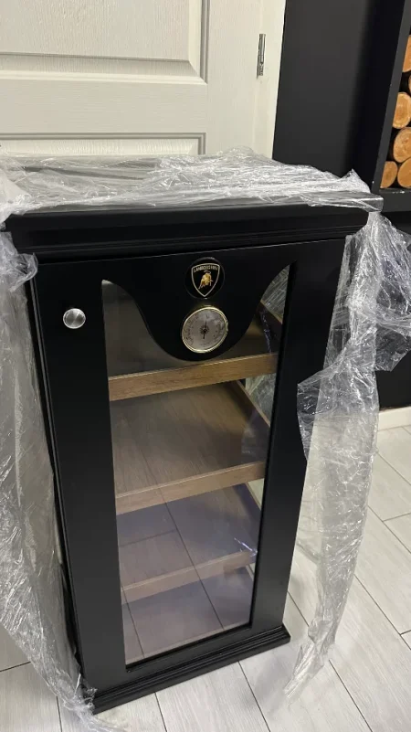✅SHITET HUMIDOR I RI LAMBORGHINI DOLLAP LUKS PER PURO CIGARE TOSCANELLO AKSESOR SHUM E VECANT VETEM PER BOSSAT Permasat 100cm me 50cm 40cm