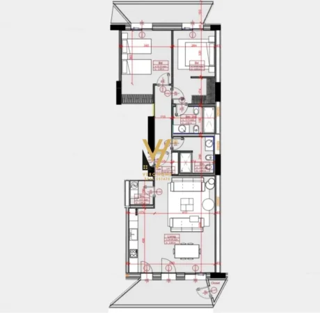 Tirane, jepet me qera zyre Kati 1, 122 m² 2.500 € (KOMUNA E PARISIT)