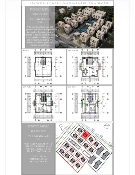 Tirane, shitet Vile 3+1+Ballkon , 259 m² 466.000 € 