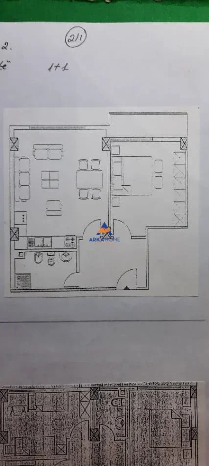 Tirane, shitet apartament 1+1 Kati 4, 66 m² 125.918 € 