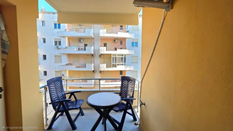 Vlore - Lungomare, jepet me qera apartament 1+1 Kati 6, 72 m² 420 € (Lungomare, pas Bar Hannover, Vlore)