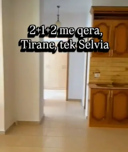 Tirane, jepet me qera apartament 2+1+Ballkon Kati 4, 112 m² 650 € (tek Selvia)