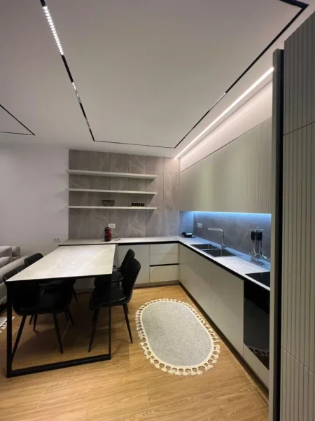 Tirane, jepet me qera apartament 1+1 Kati 5, 67 m² 700 € (Residenca Erlis)