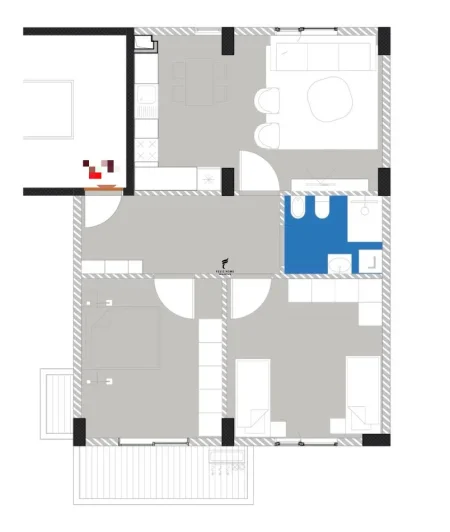 Tirane, shitet apartament 2+1 Kati 3, 105 m² 210.000 € (ISH PARKU)