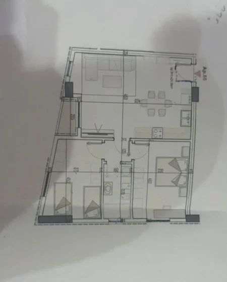 Tirane, shitet apartament 2+1 Kati 8, 85 m² 102.960 € (Paskuqan)