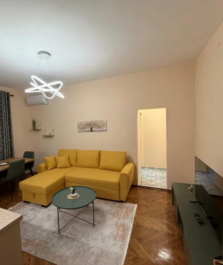 Tirane, jepet me qera apartament 1+1 Kati 5, 55 m² 500 € (Mozaiku,Rruga Naim Frashëri, 21 Dhjetori, Tiranë)