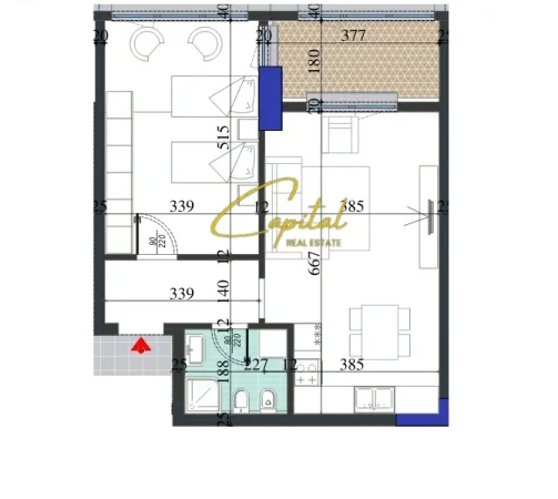 Tirane, shitet apartament 1+1 Kati 3, 81 m² 142.000 € (RRUGA DRITAN HOXHA)