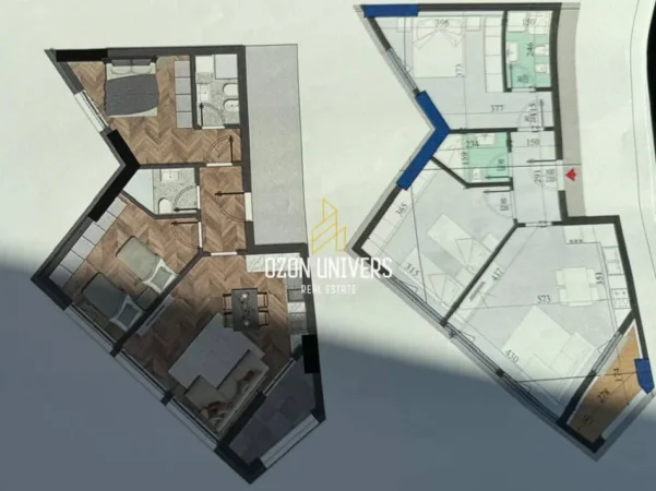 Tirane, shitet apartament 2+1+Ballkon Kati 9, 96 m² 173,520 € (Colonnade Residence, Rruga Dritan Hoxha)
