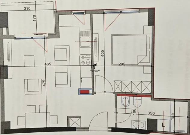 Tirane, jepet me qera zyre Kati 1, 66 m² 600 € (LAPRAKE)