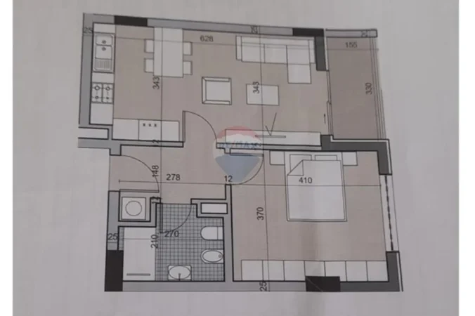 Tirane, shitet 1+1 , 69 m² 80.000 € (Autostrada Tirane-Durres)