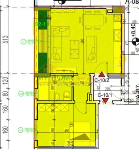 Tirane, shes apartament 1+1+BLK Kati 2, 77 m² 97.000 Euro (Porcelan)