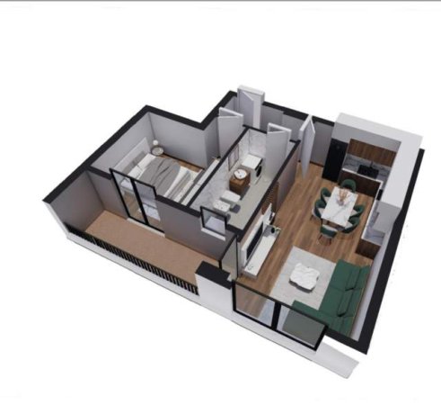 Tirane, shitet apartament 1+1+BLK Kati 2, 69 m² 47.000 Euro (Rruga Qender Kamez)