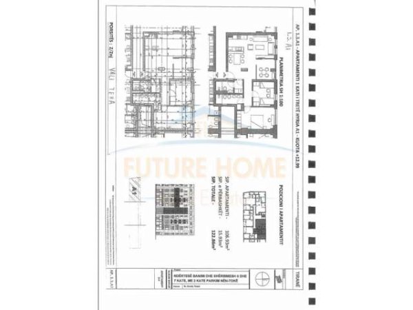 Tirane, shitet apartament Kati 3, 123 m² 159000 Euro (Rruga Korabi)