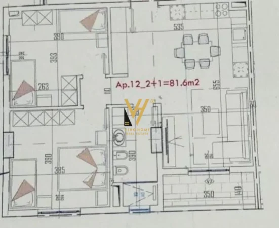 Tirane, shitet apartament 2+1+Ballkon Kati 4, 93 m² 125.000 € (PASKUQAN)