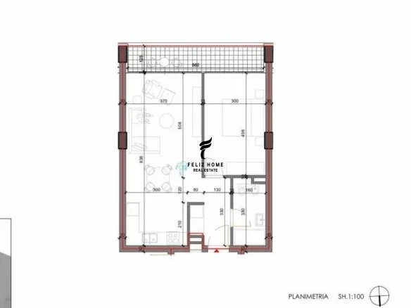 Tirane, shitet apartament 1+1 Kati 4, 79 m² 103.000 € (SHKOZE)