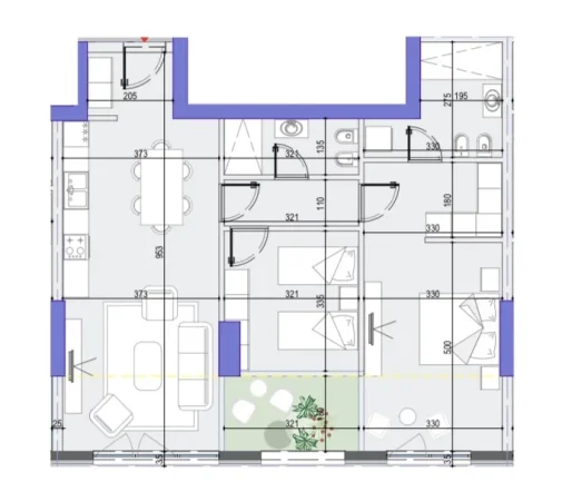 Tirane, shitet apartament 2+1+Ballkon , 121 m² 301.500 € (White Tower, Komuna e Parisit)