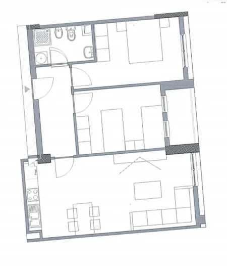 Tirane, jepet me qera apartament Kati 1, 81 m², 40 mij leke te reja (Rrethrrotullimi 5 Maji)