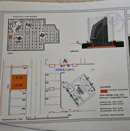 Tirane, shitet garazh | post parkimi Kati -1, 16 m² 35.000 € (Tirana, Tirana Municipality, Tirana County, Central Albania, 1001-1028, Albania)