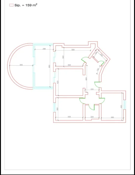 Tirane, jepet me qera zyre Kati 1, 159 m² 1.800 € (RRUGA E KOSOVAREVE)