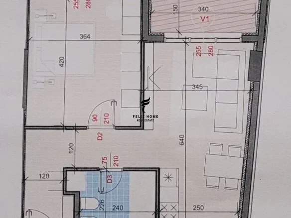 Tirane, shitet apartament 1+1 Kati 5, 74 m² 180.000 € (ALI DEMI)