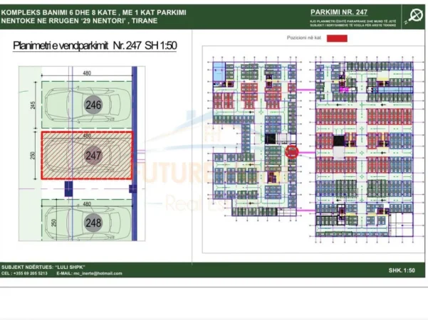 Tirane, shitet apartament 2+1 Kati 1, 101 m² 145.000 € (ISH DOGANA)