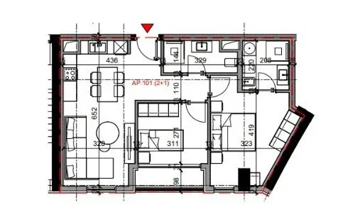 Tirane, shitet apartament 2+1 Kati 1, 207.600 € (Rruga Bardhyl)