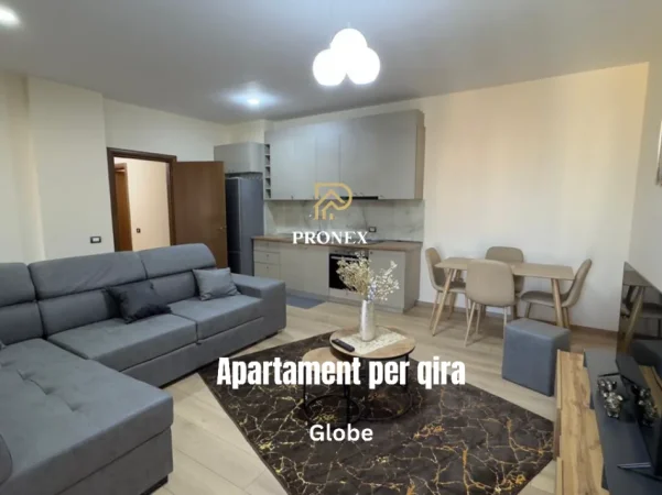 Tirane, jepet me qera apartament 1+1 Kati 5, 65 m² 600 € (Globe)