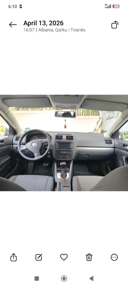 Tirane, shitet makine me portobagazh Volkswagen Nafte, gri metalizato automatik Klima 215.000 km 4.600 €